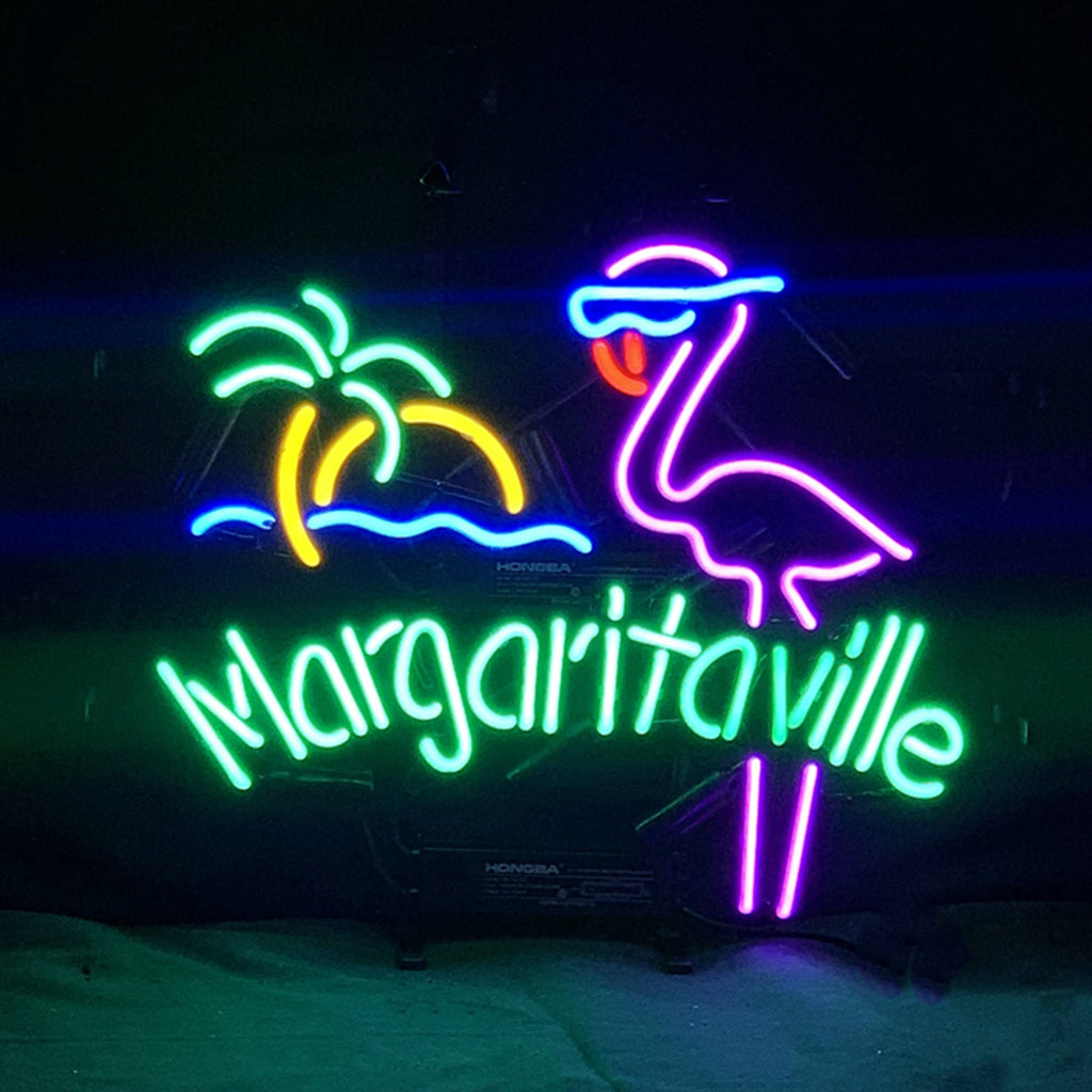 Margaritaville Flamingo, Sun, Sea & Palm Tree Neon Sign