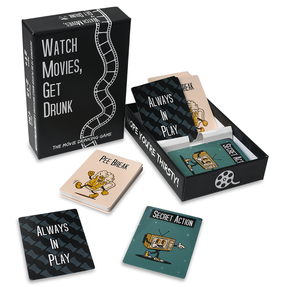 Watch Movies, Get Drunk - The Live Movie Drinking Game | 130 Cards
