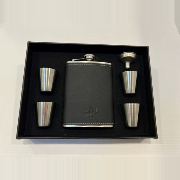 Birdie Juice Flask & Shot Glass Gift Set - Golf Flask | 2 Styles