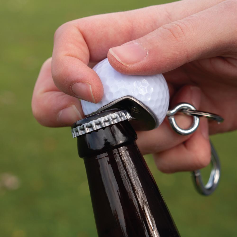 The BeerWedge - Golf Ball Bottle Opener with Carabiner | Made in USA