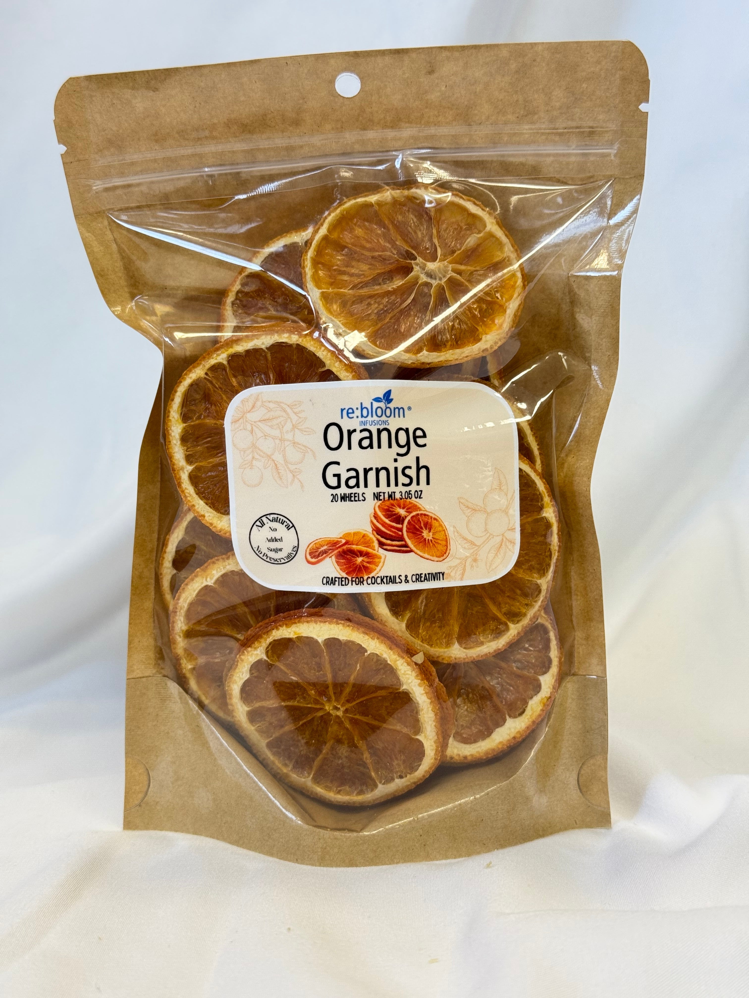 Dried Orange Wheel Cocktail Garnish – All-Natural Citrus Garnish
