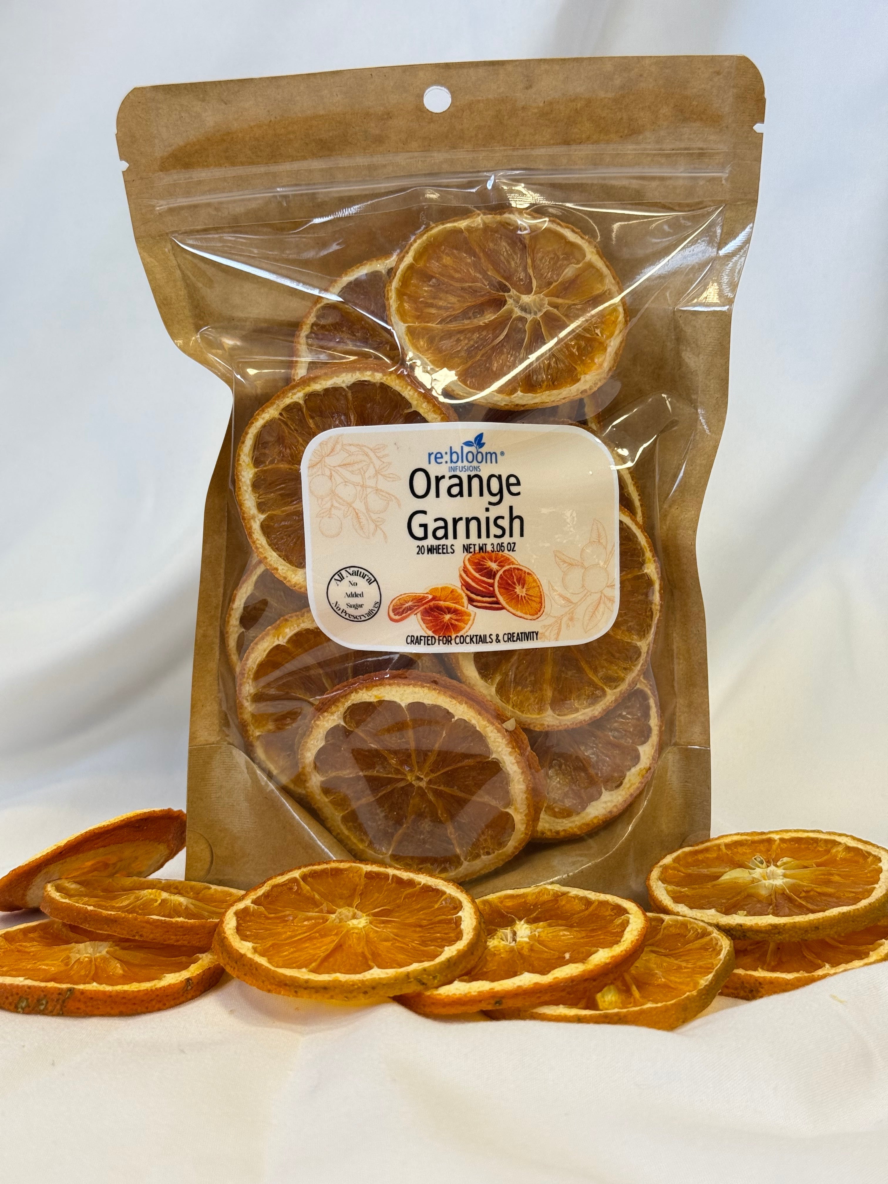 Dried Orange Wheel Cocktail Garnish – All-Natural Citrus Garnish