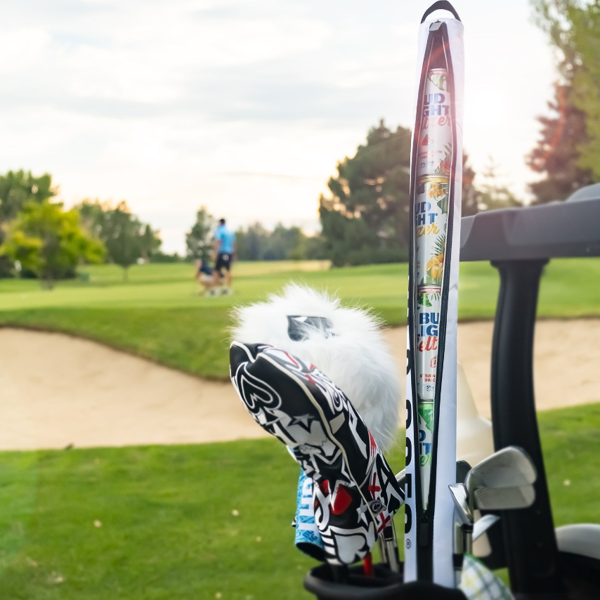 Seltzer Sleeve – White | Insulated Golf Bag Drink Holder for 6 Cans