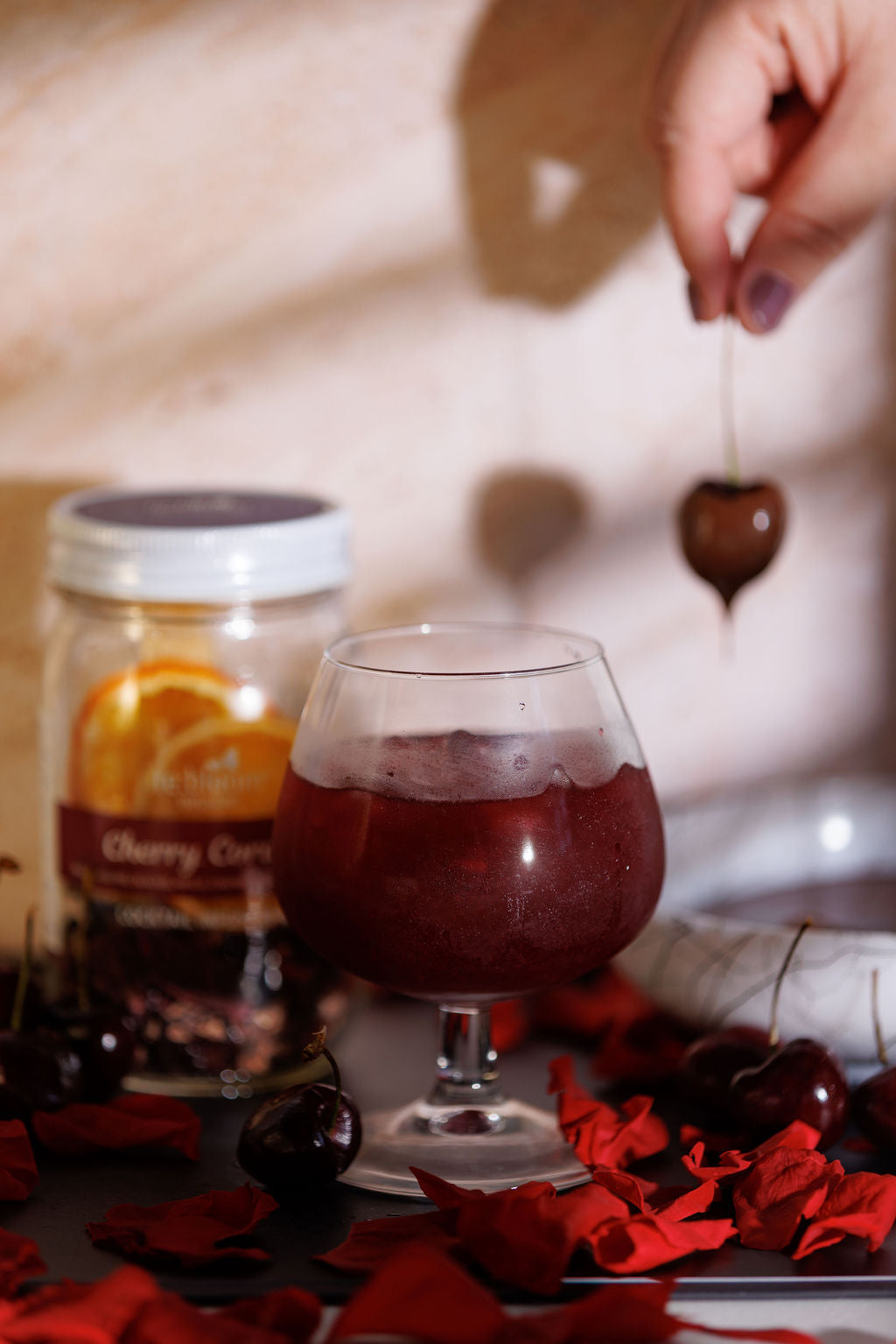 Cherry Cordial Cocktail Infusion Kit – Handcrafted Fruit & Cacao Infusion