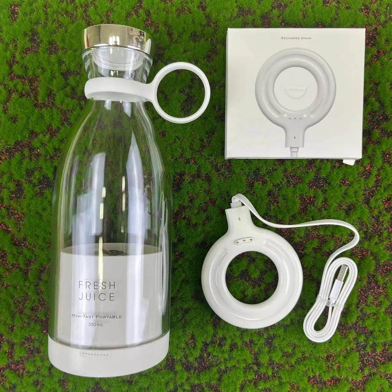 Portable Blender Bottle with Wireless Charging – Smoothie, Cocktail & Drink Maker