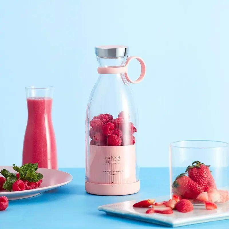Portable Blender Bottle with Wireless Charging – Smoothie, Cocktail & Drink Maker