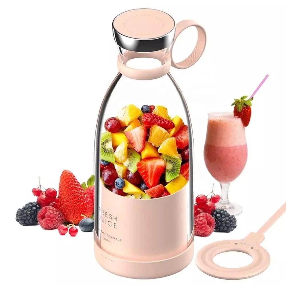 Portable Blender Bottle with Wireless Charging – Smoothie, Cocktail & Drink Maker