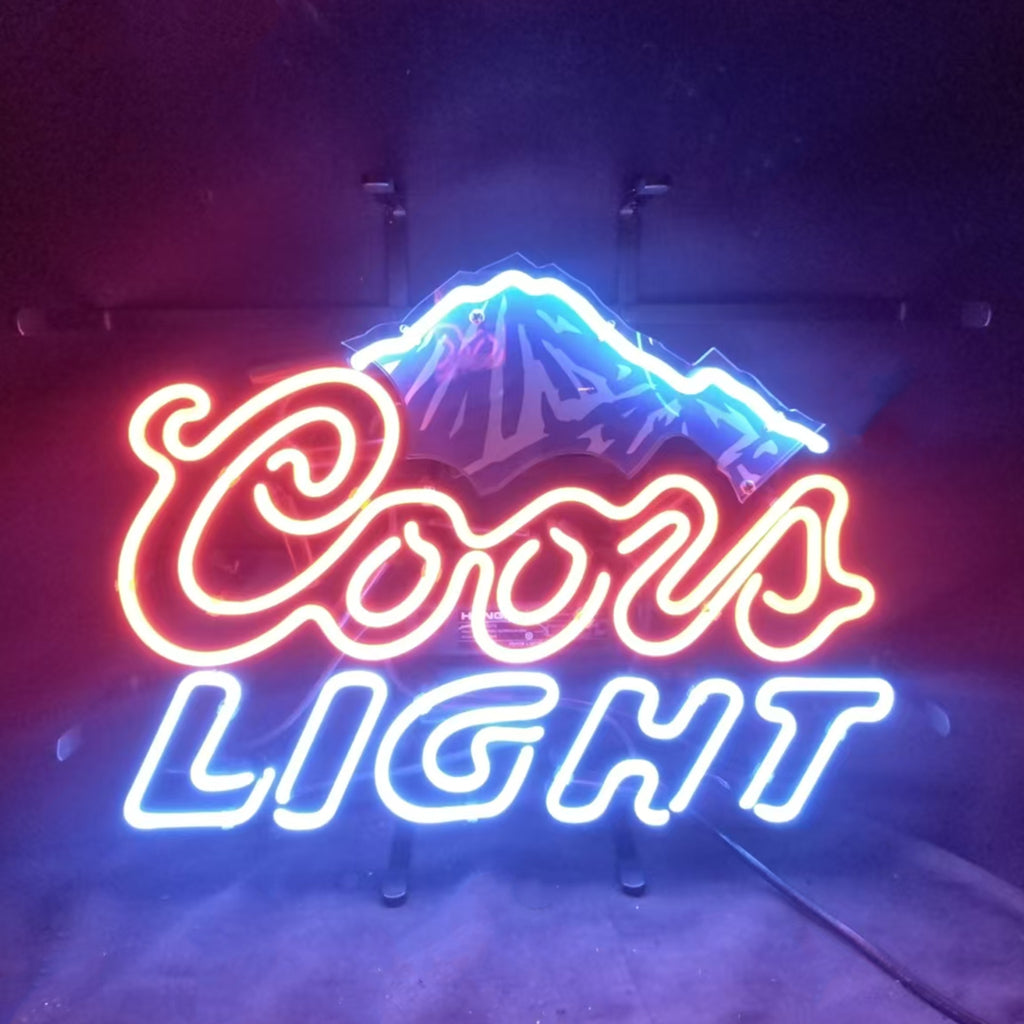 Coors Light Beer Outline Neon Sign
