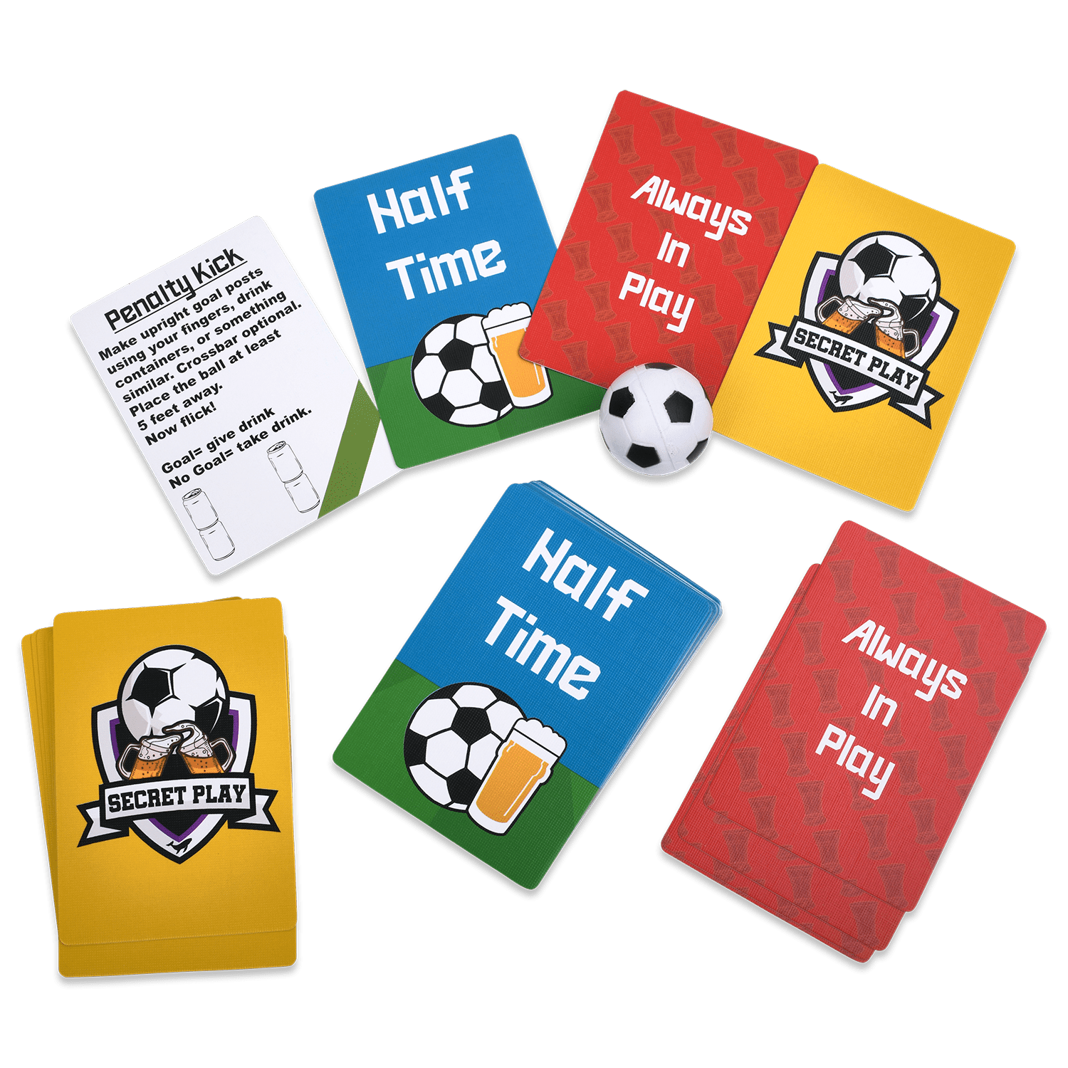 Watch Soccer, Get Drunk - The Live Soccer Drinking Game | 260 Cards