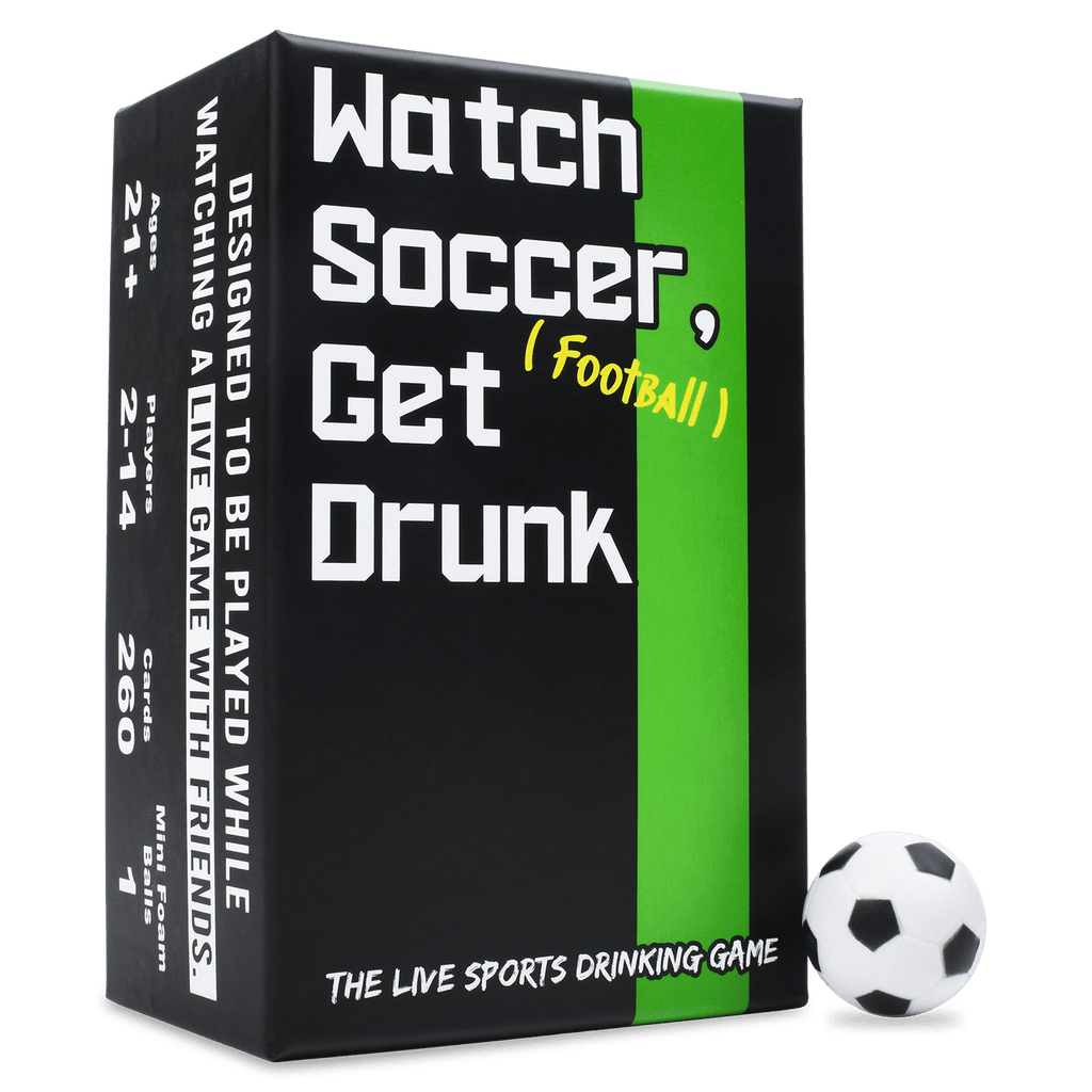 Watch Soccer, Get Drunk - The Live Soccer Drinking Game | 260 Cards