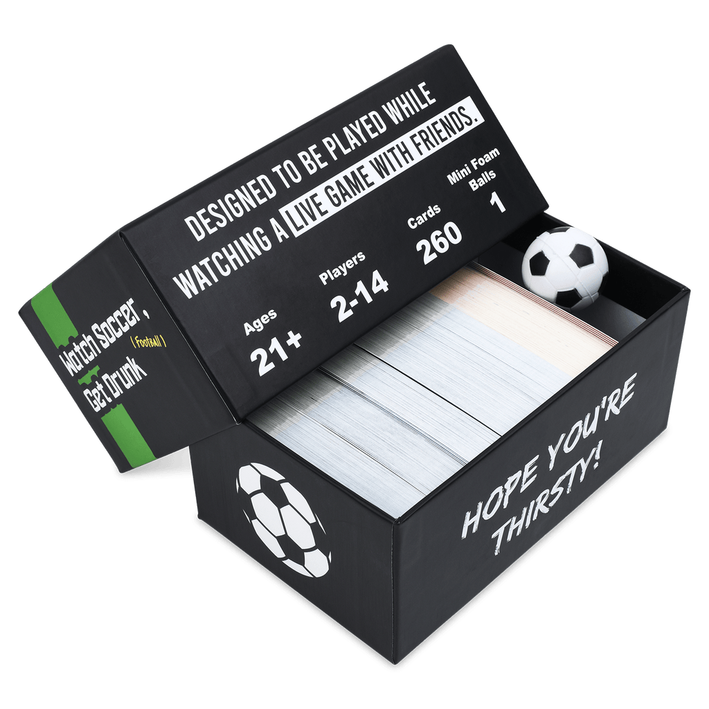 Watch Soccer, Get Drunk - The Live Soccer Drinking Game | 260 Cards