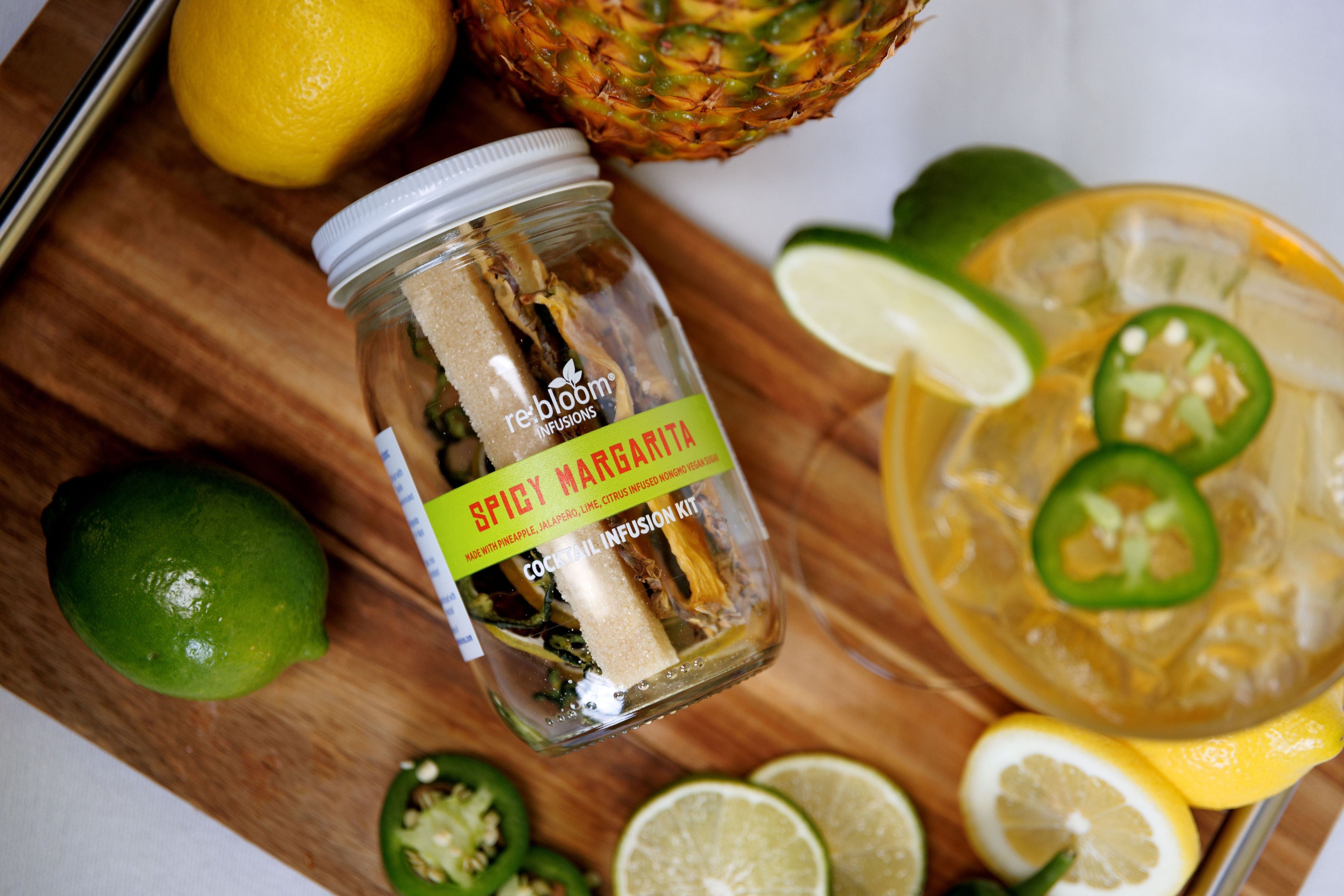 Spicy Margarita Cocktail Infusion Kit – Pineapple Jalapeño Lime Infusion