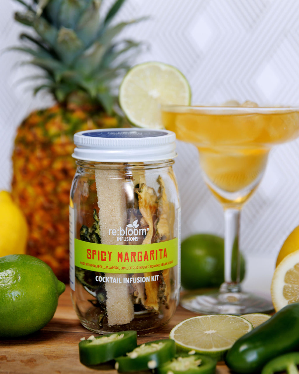 Spicy Margarita Cocktail Infusion Kit – Pineapple Jalapeño Lime Infusion
