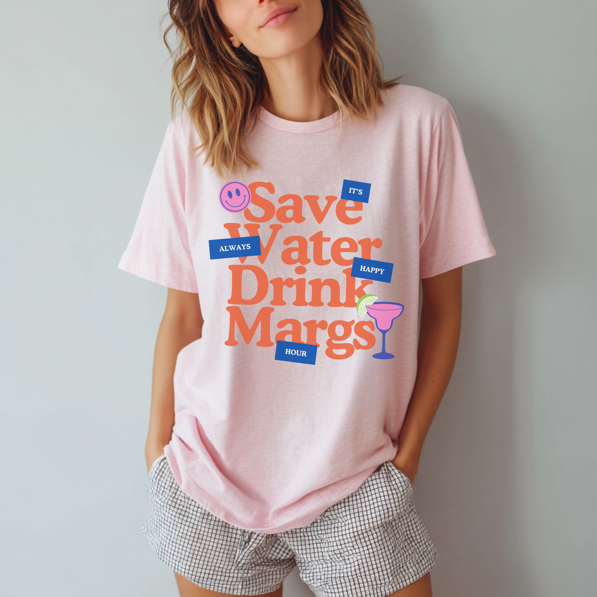 Save Water Drink Margs Graphic T-Shirt – Margarita Lover Tee