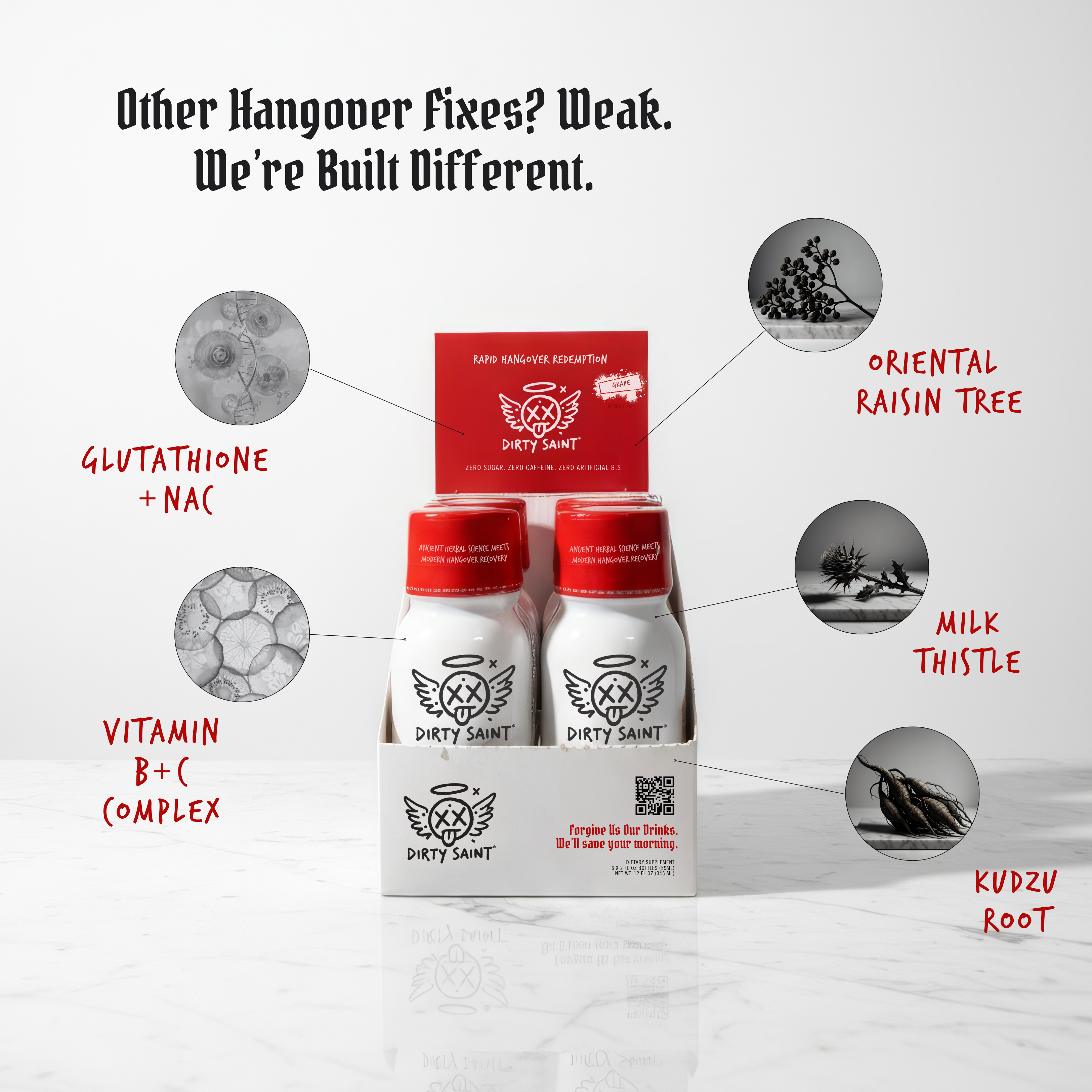 Rapid Hangover Recovery Shot – Natural Grape Flavor