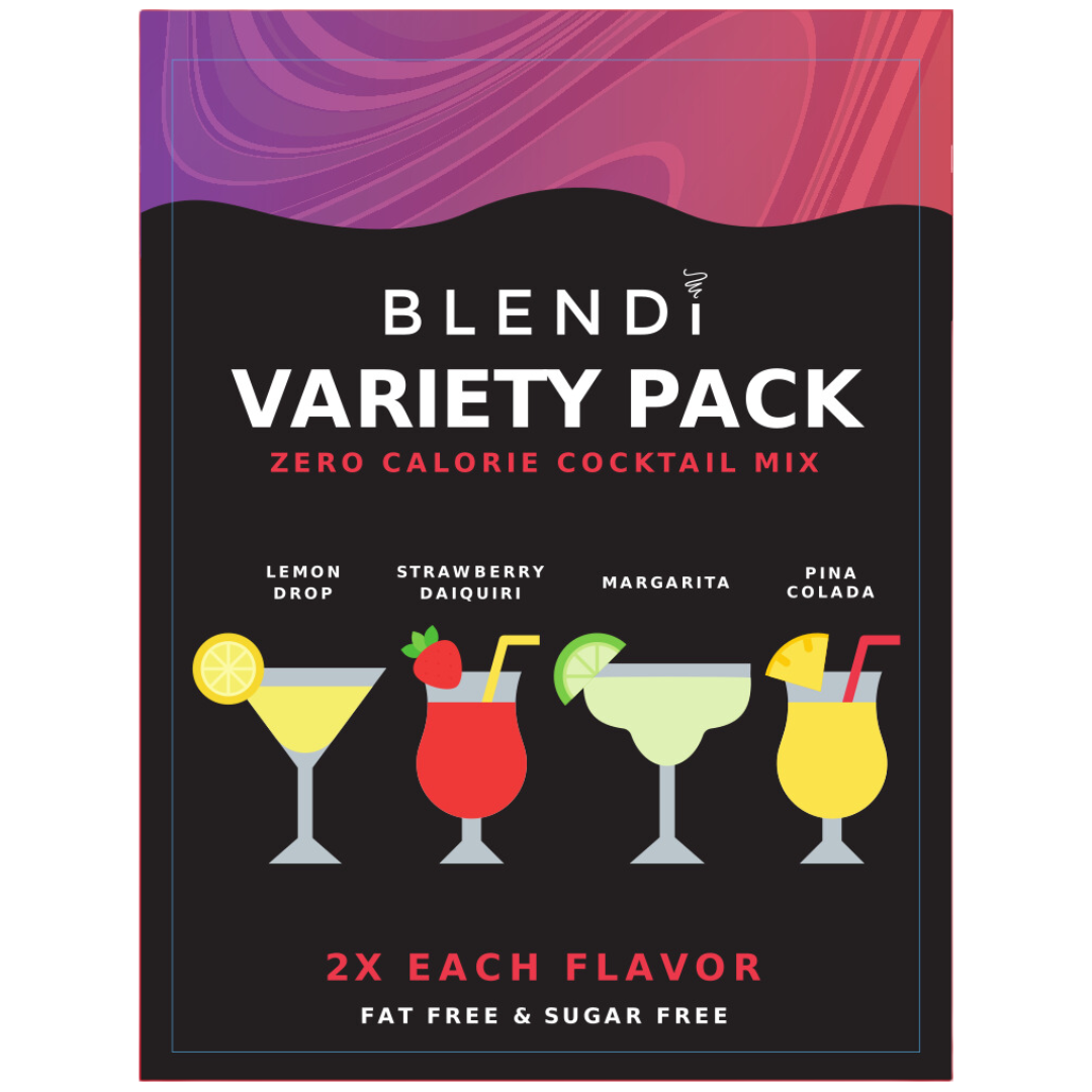 Skinny Mocktail Mixers – Zero Calorie Guilt-Free Drink Mix (6 Count)