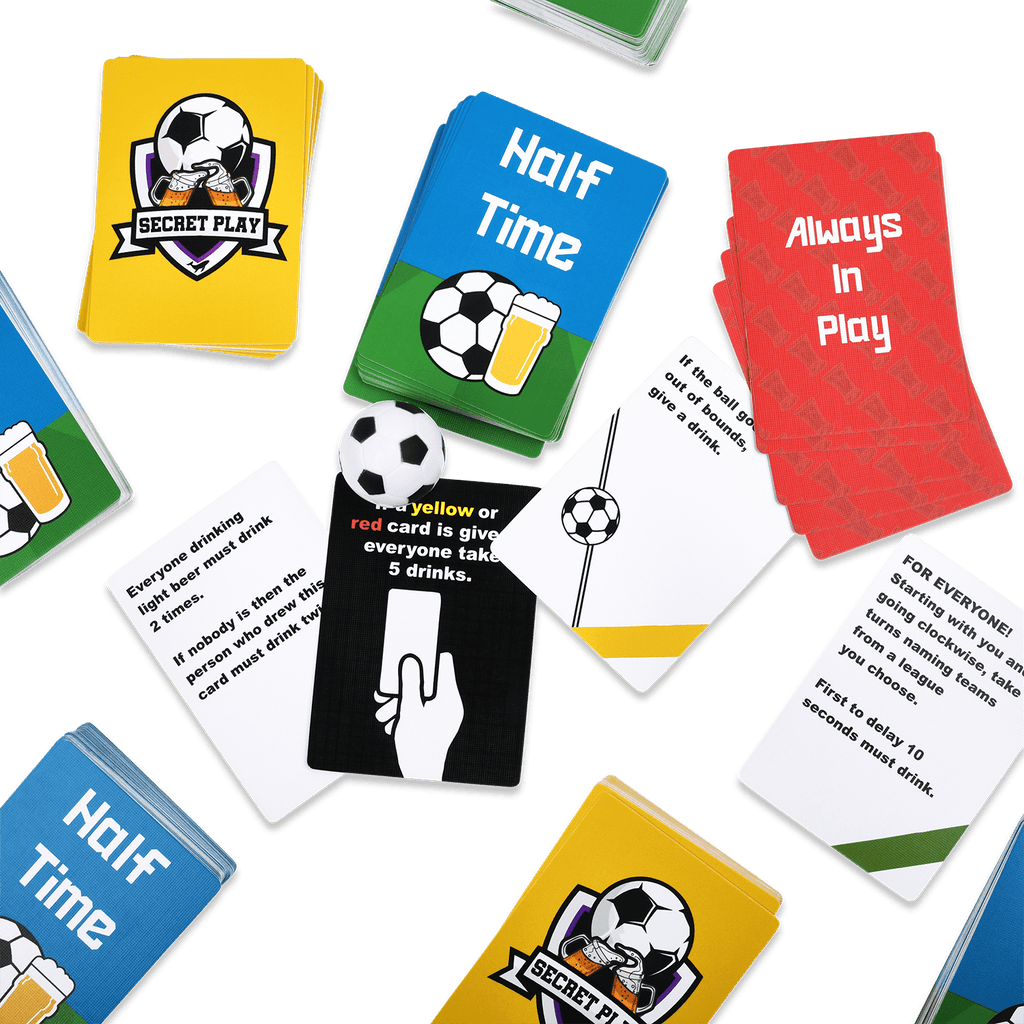 Watch Soccer, Get Drunk - The Live Soccer Drinking Game | 260 Cards