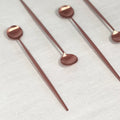 Rose Gold Cocktail Stirrers – Set of 4 Bar Drink Stirrers
