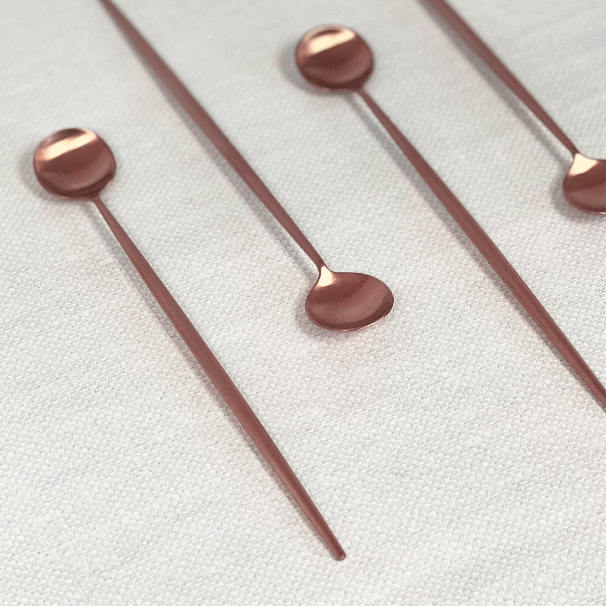 Rose Gold Cocktail Stirrers – Set of 4 Bar Drink Stirrers