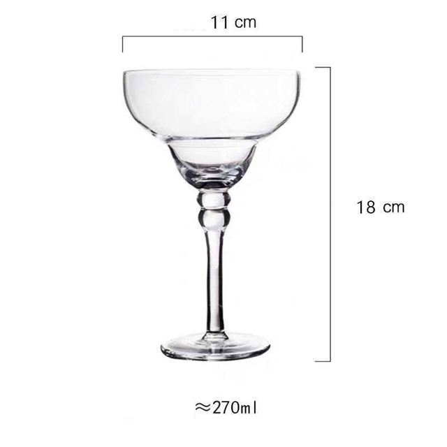 Handmade Hand-Painted Margarita Glasses - Set of 7 Designs | 270ml Lead-Free Cocktail Goblets