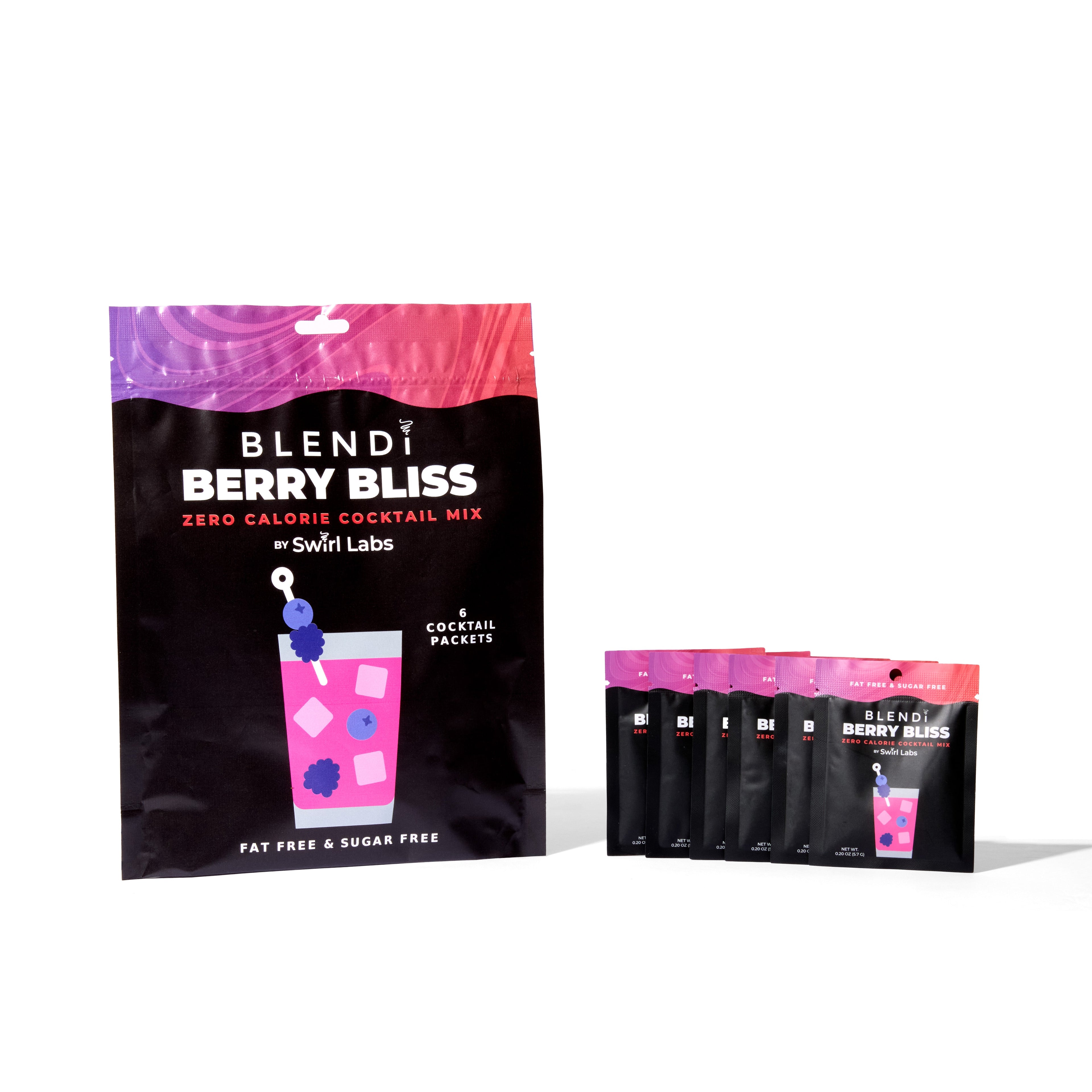 Skinny Mocktail Mixers – Zero Calorie Guilt-Free Drink Mix (6 Count)