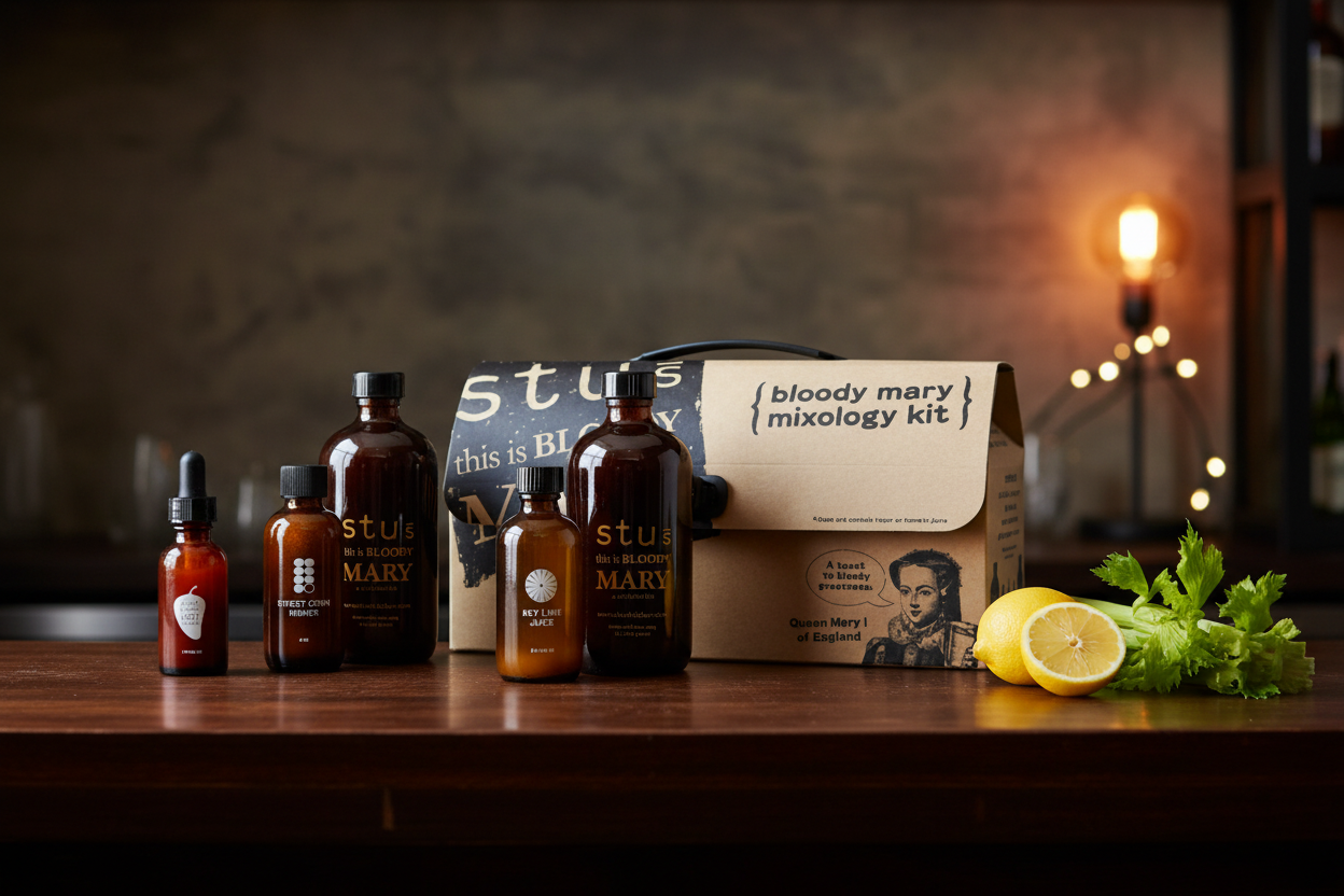 Bloody Mary Kit Home Bar Setting
