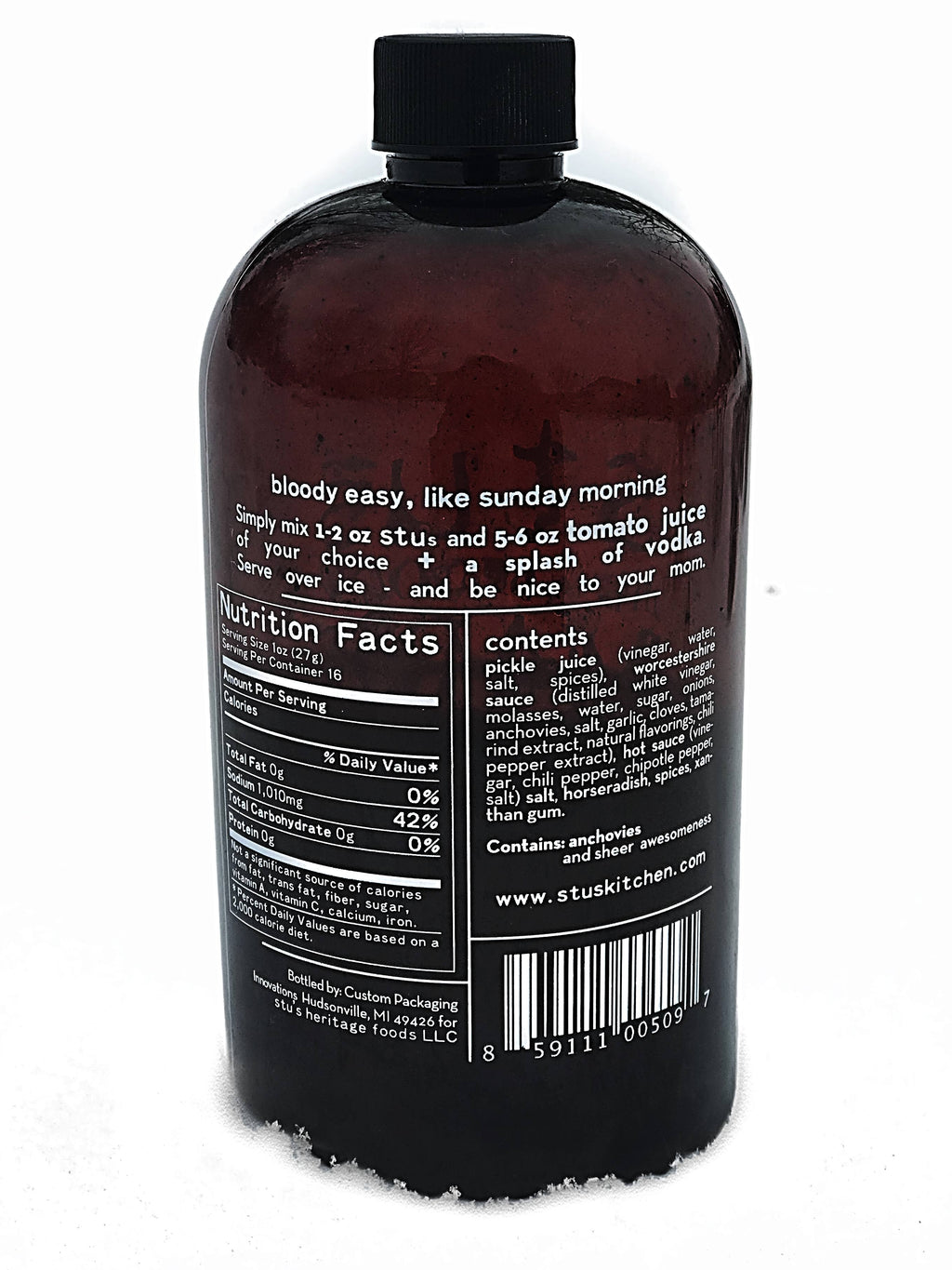 Stu's Smoked Jalapéno No. 3 – Bloody Mary Concentrate & Savory Drink Enhancer