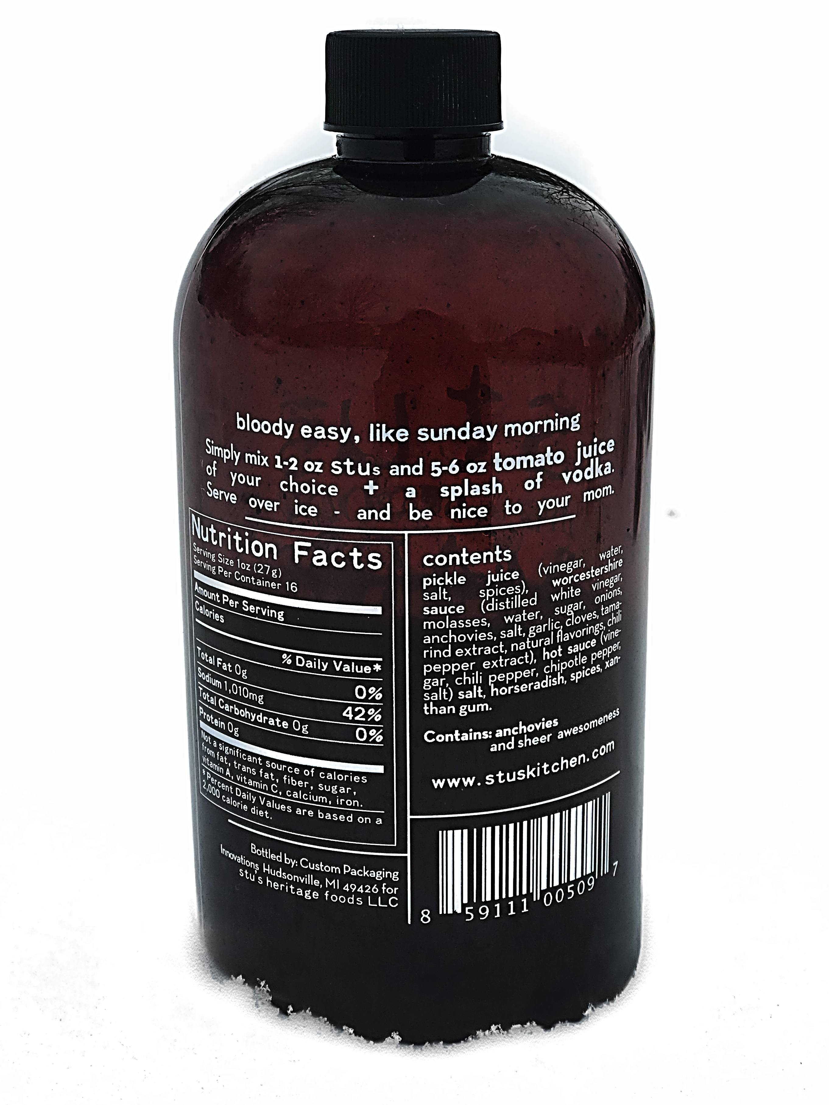 Stu's Smoked Jalapéno No. 3 – Bloody Mary Concentrate & Savory Drink Enhancer