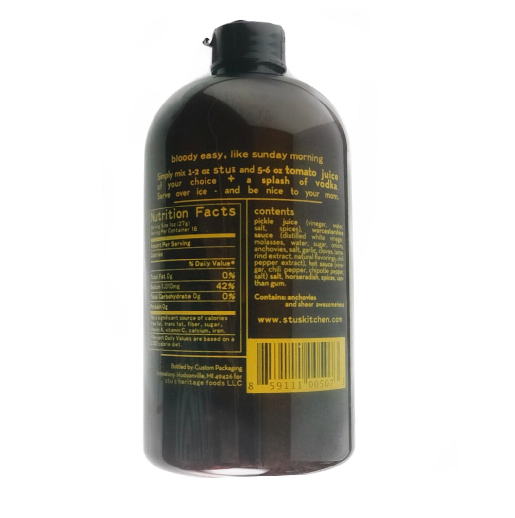 Stu's Classic No. 1 – Bloody Mary Concentrate & Savory Drink Enhancer