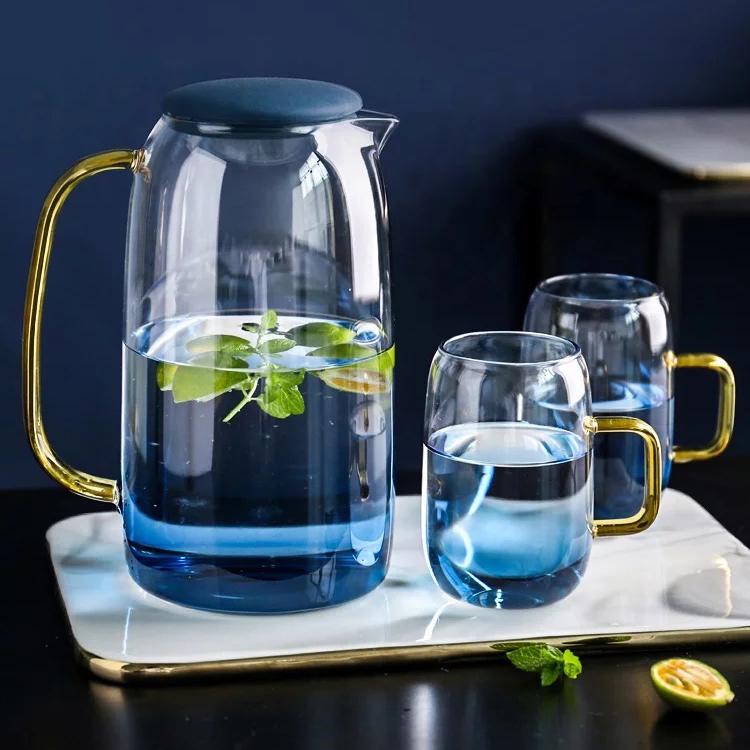 Blue Ombre Pitcher & Cups Set