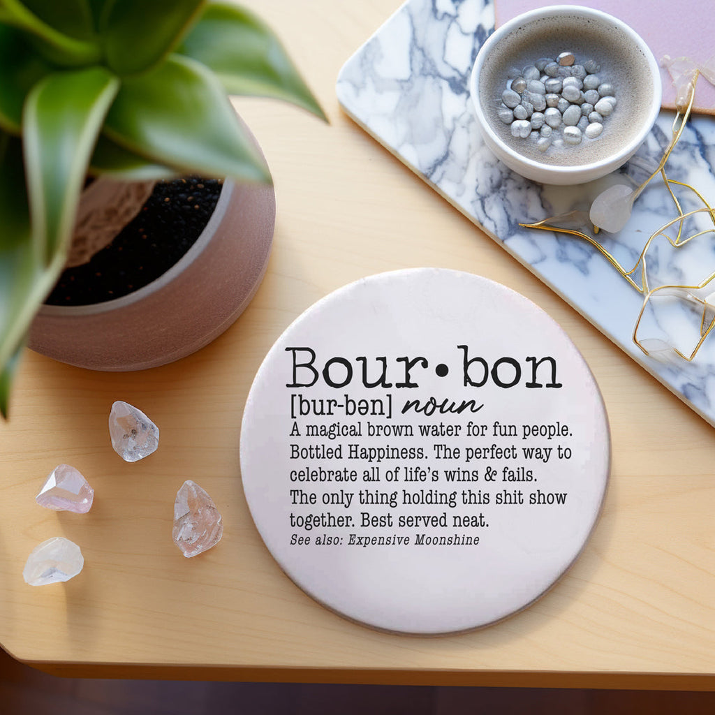Drink Definition Ceramic Coasters - 14 Drinks | Single, 4-Pack or 6-Pack