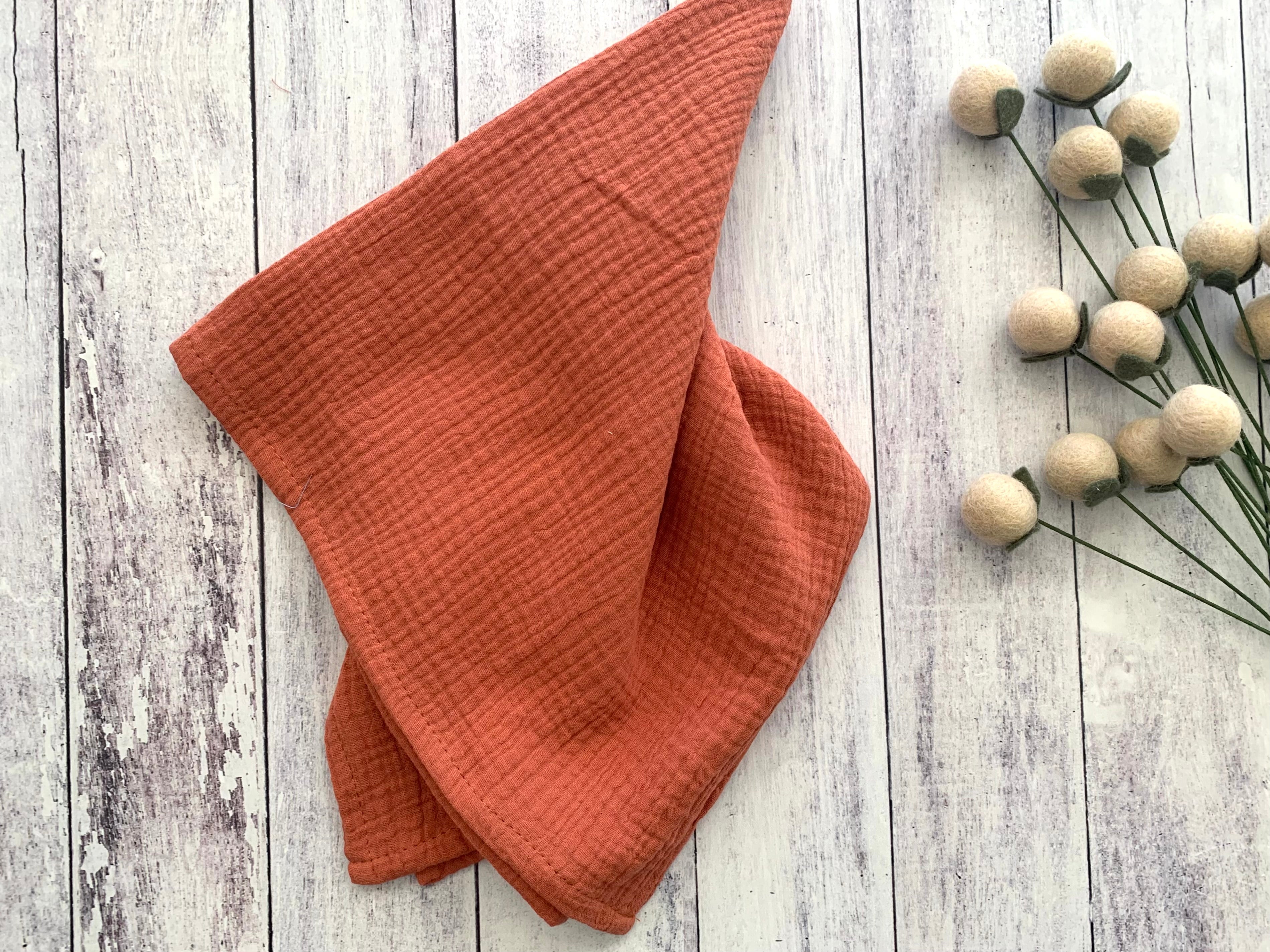 Cotton Crinkle Cloth Napkins -  Set of 4 | 8 Colors