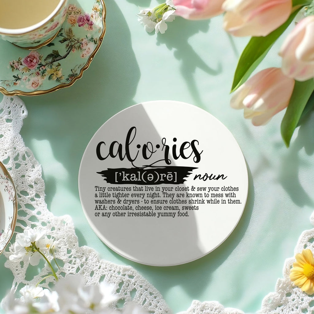 Drink Definition Ceramic Coasters - 14 Drinks | Single, 4-Pack or 6-Pack