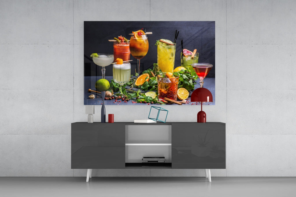 Cocktail Glass Wall Art – Home Bar Print Decor