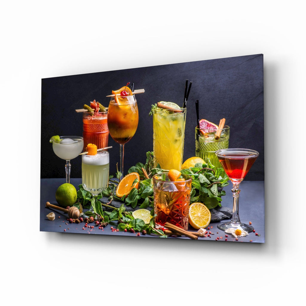 Cocktail Glass Wall Art – Home Bar Print Decor