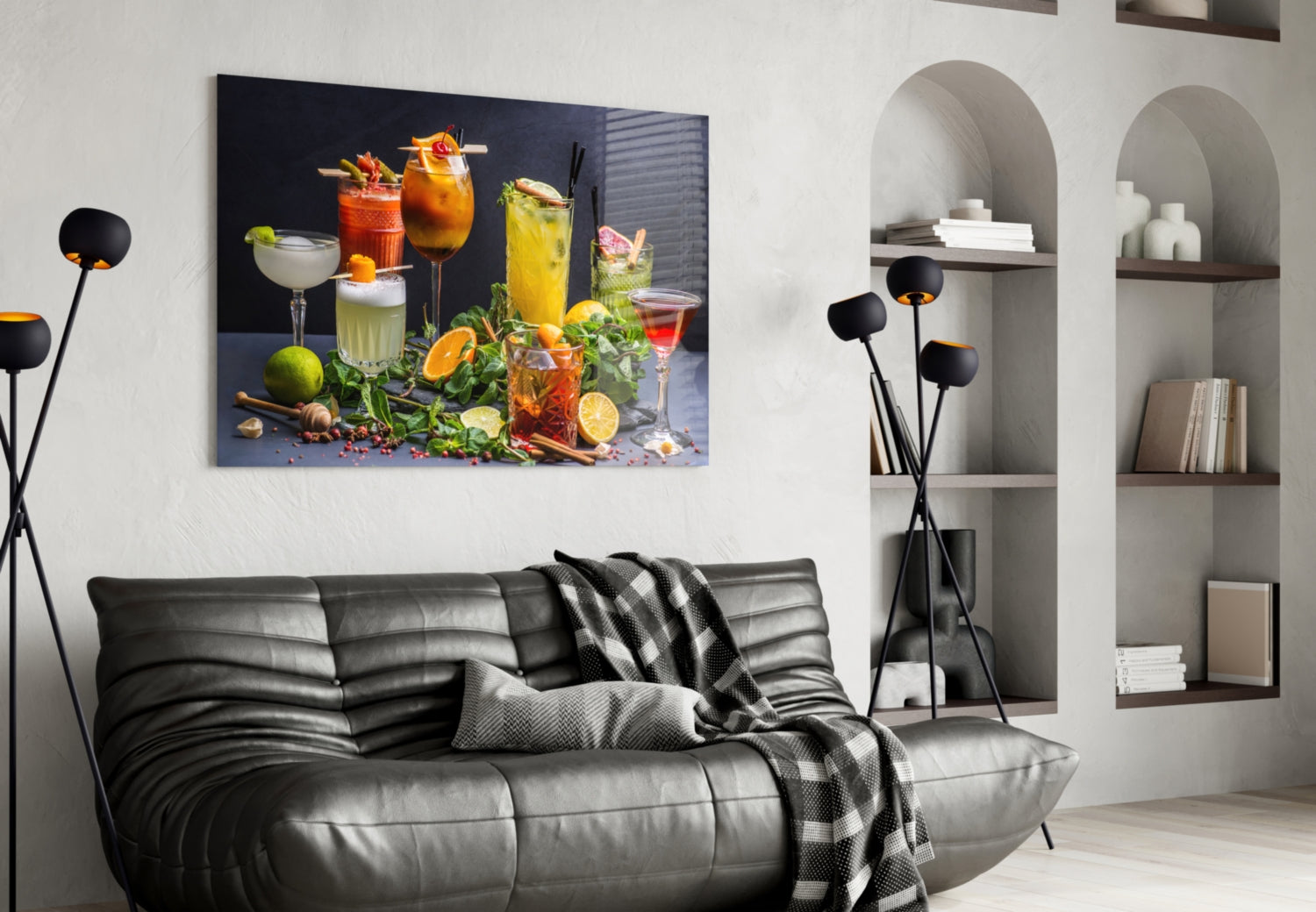 Cocktail Glass Wall Art – Home Bar Print Decor