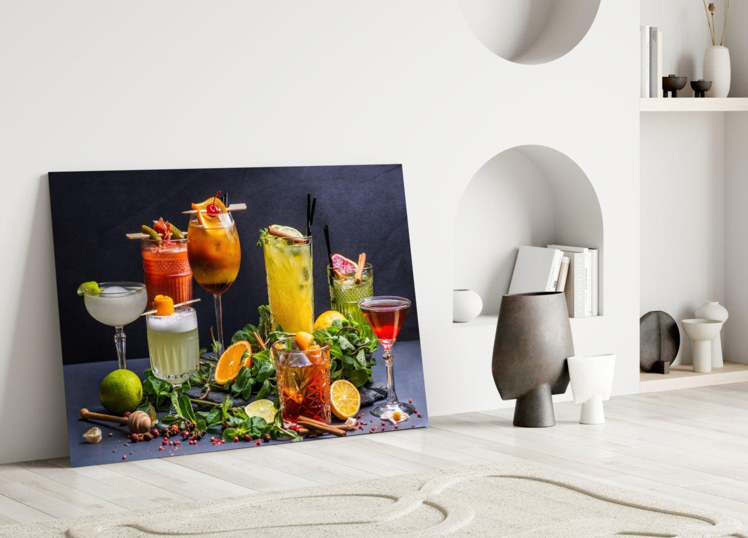 Cocktail Glass Wall Art – Home Bar Print Decor