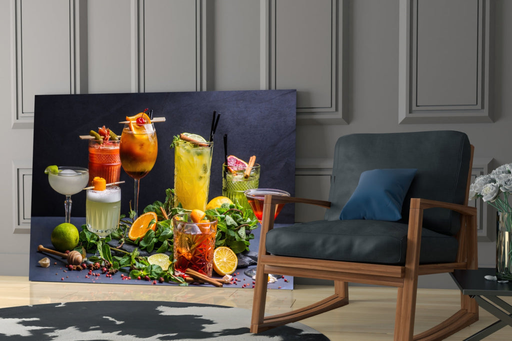Cocktail Glass Wall Art – Home Bar Print Decor