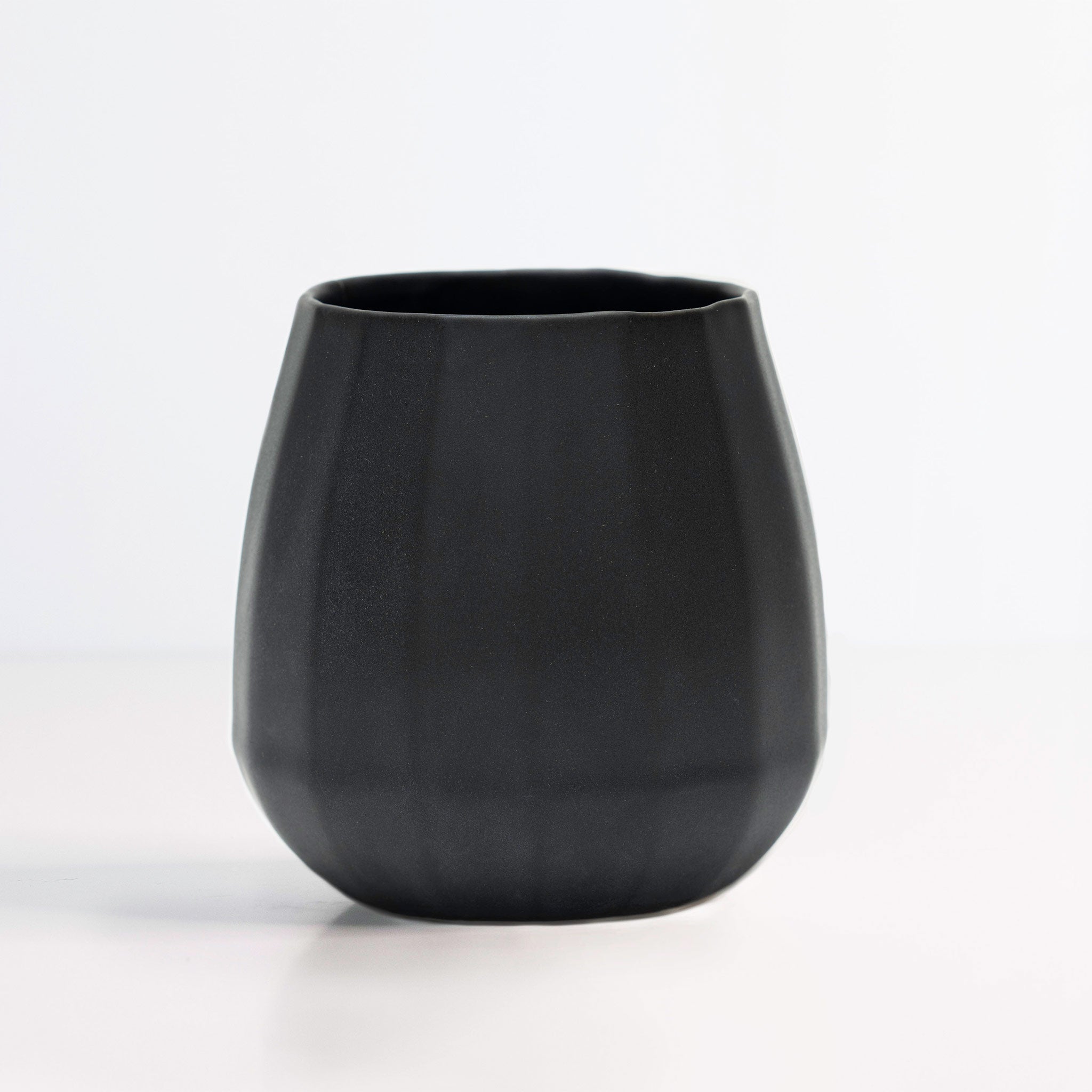 Ceramic Stemless Wine Glass - Handmade Porcelain | 7 Colors