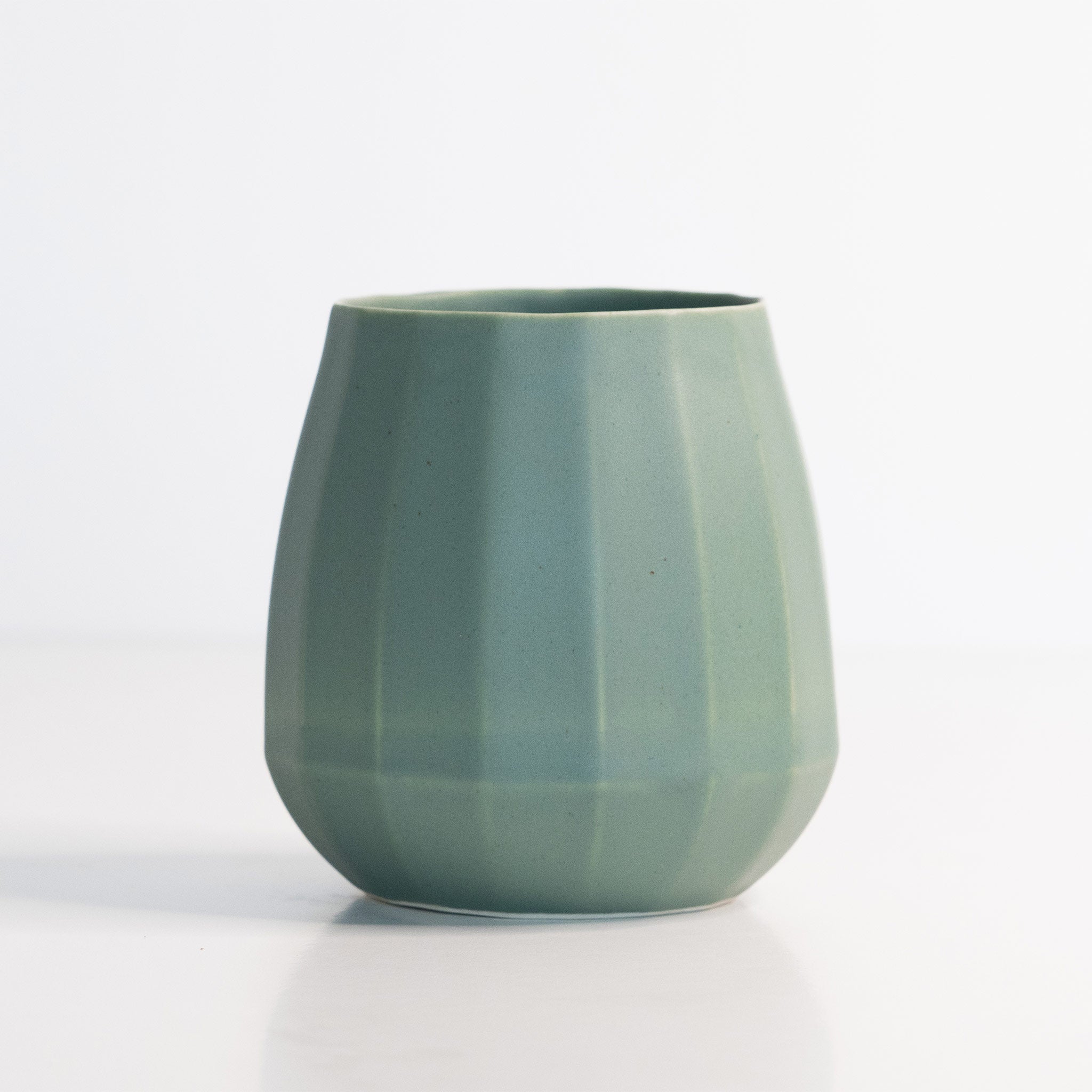 Ceramic Stemless Wine Glass - Handmade Porcelain | 7 Colors