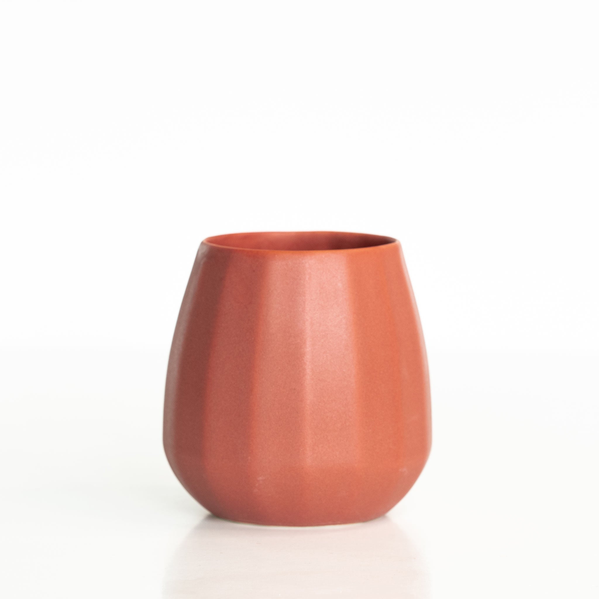 Ceramic Stemless Wine Glass - Handmade Porcelain | 7 Colors