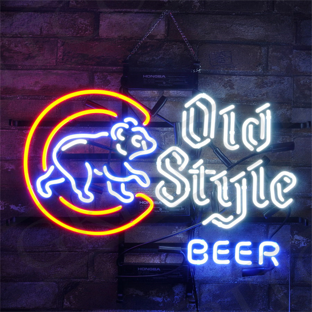 Chicago Cubs Old Style Beer Neon Sign