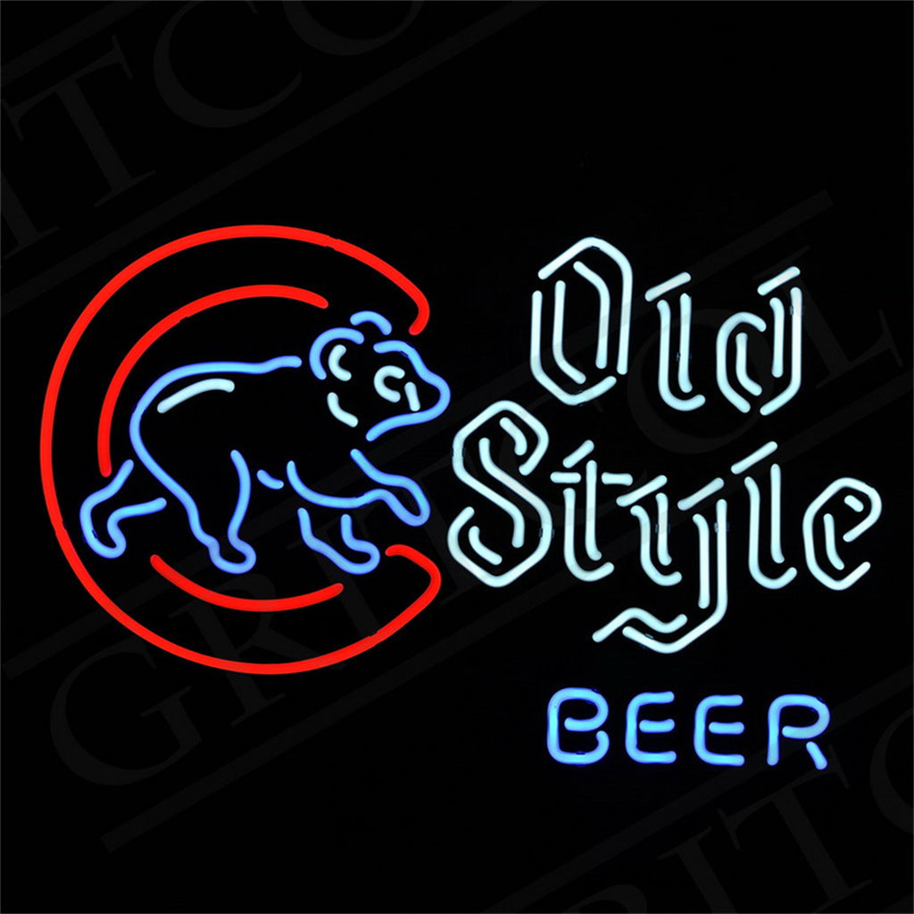 Chicago Cubs Old Style Beer Neon Sign