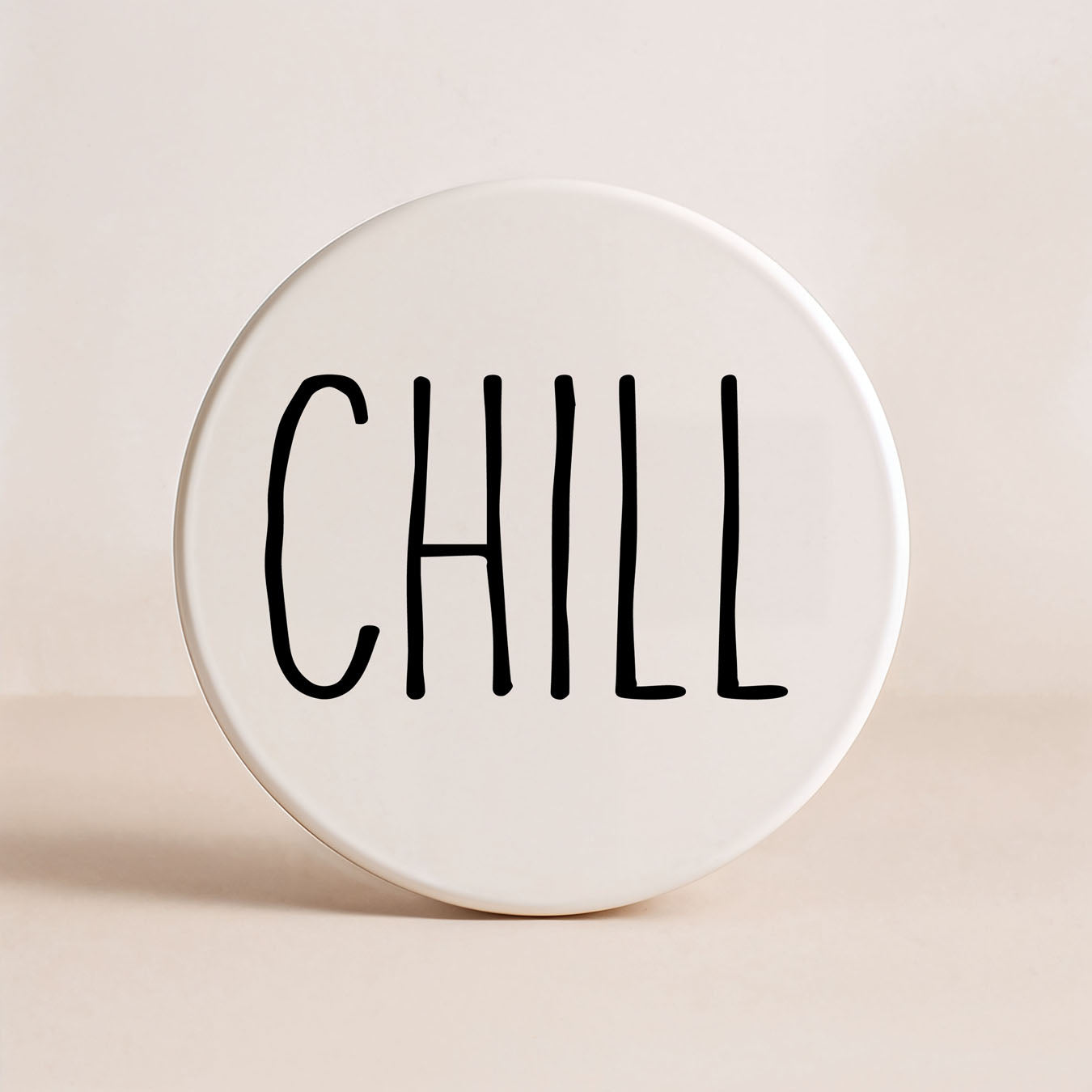 Minimalist One-Word Ceramic Coasters - 11 Moods