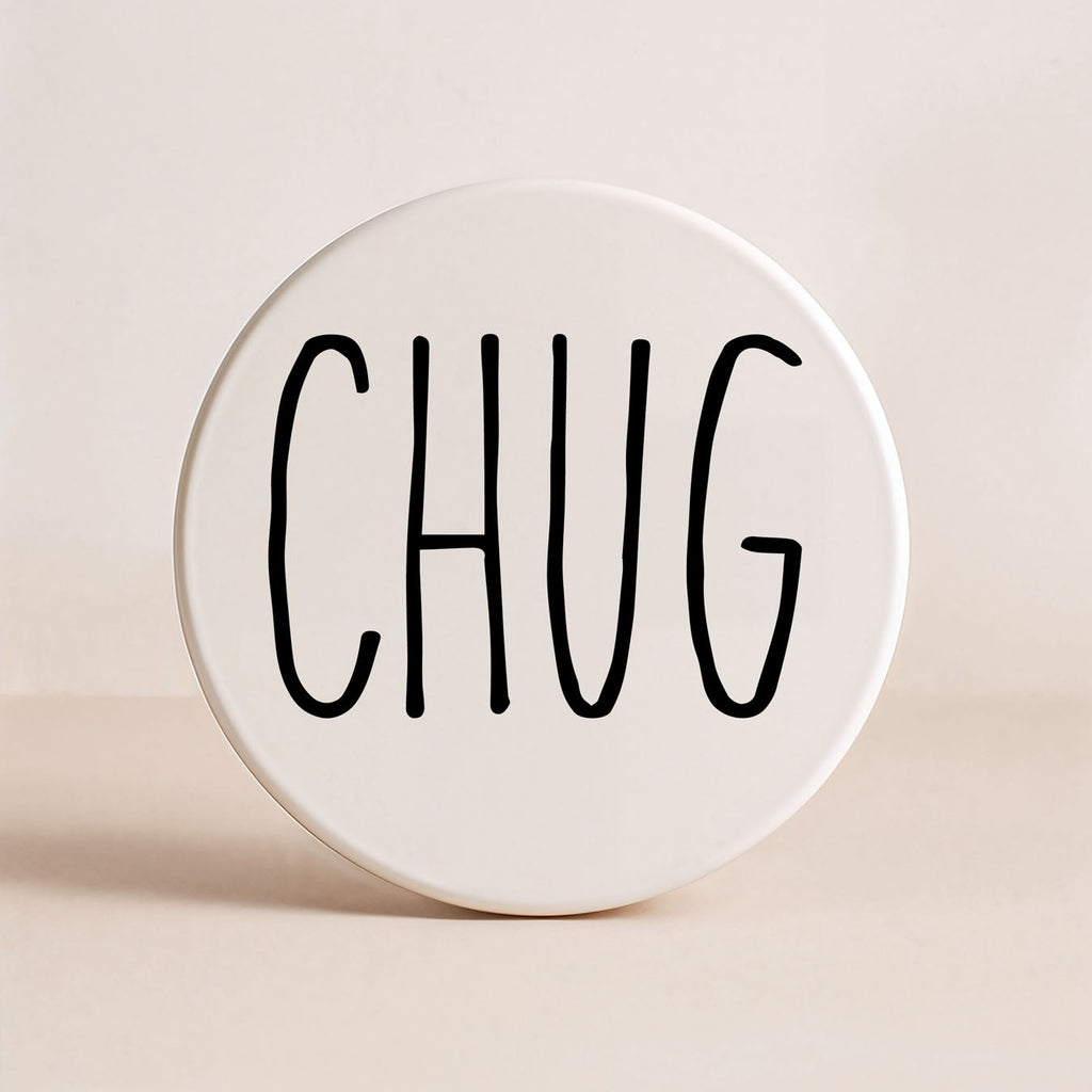 Minimalist One-Word Ceramic Coasters - 11 Moods