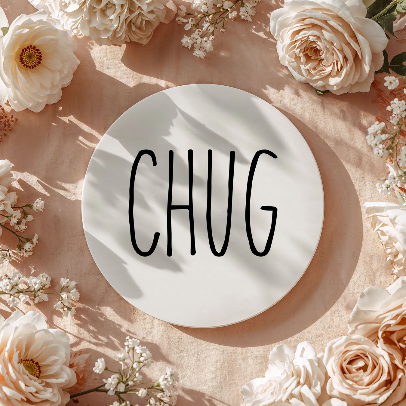 Minimalist One-Word Ceramic Coasters - 11 Moods