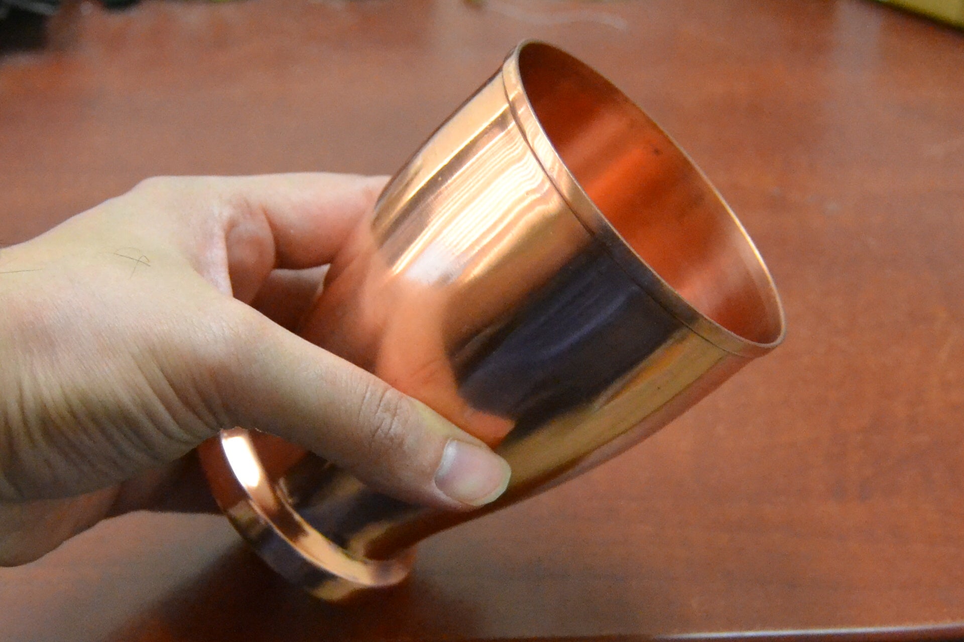 Handmade Genuine Copper Drinking Cup – 400ml Moscow Mule & Cocktail Glass