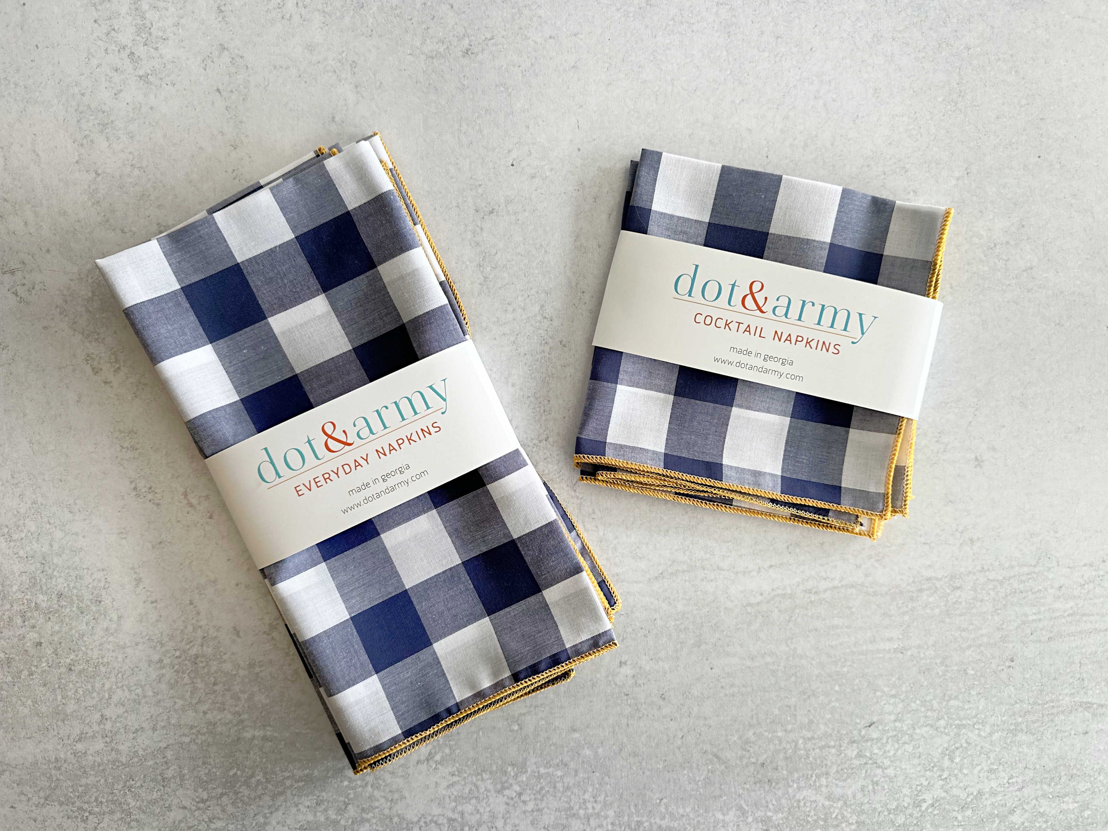 Gingham Check Cloth Napkins