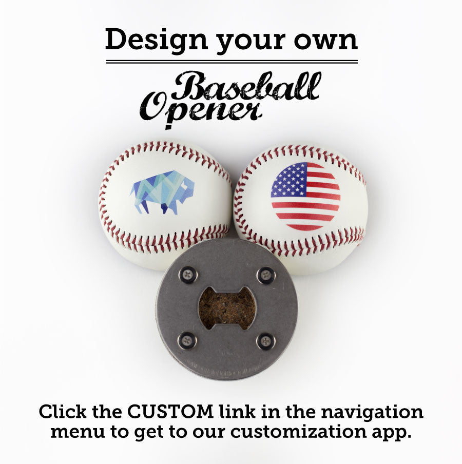 The BaseballOpener™ - Bottle Opener Made from a Real Baseball