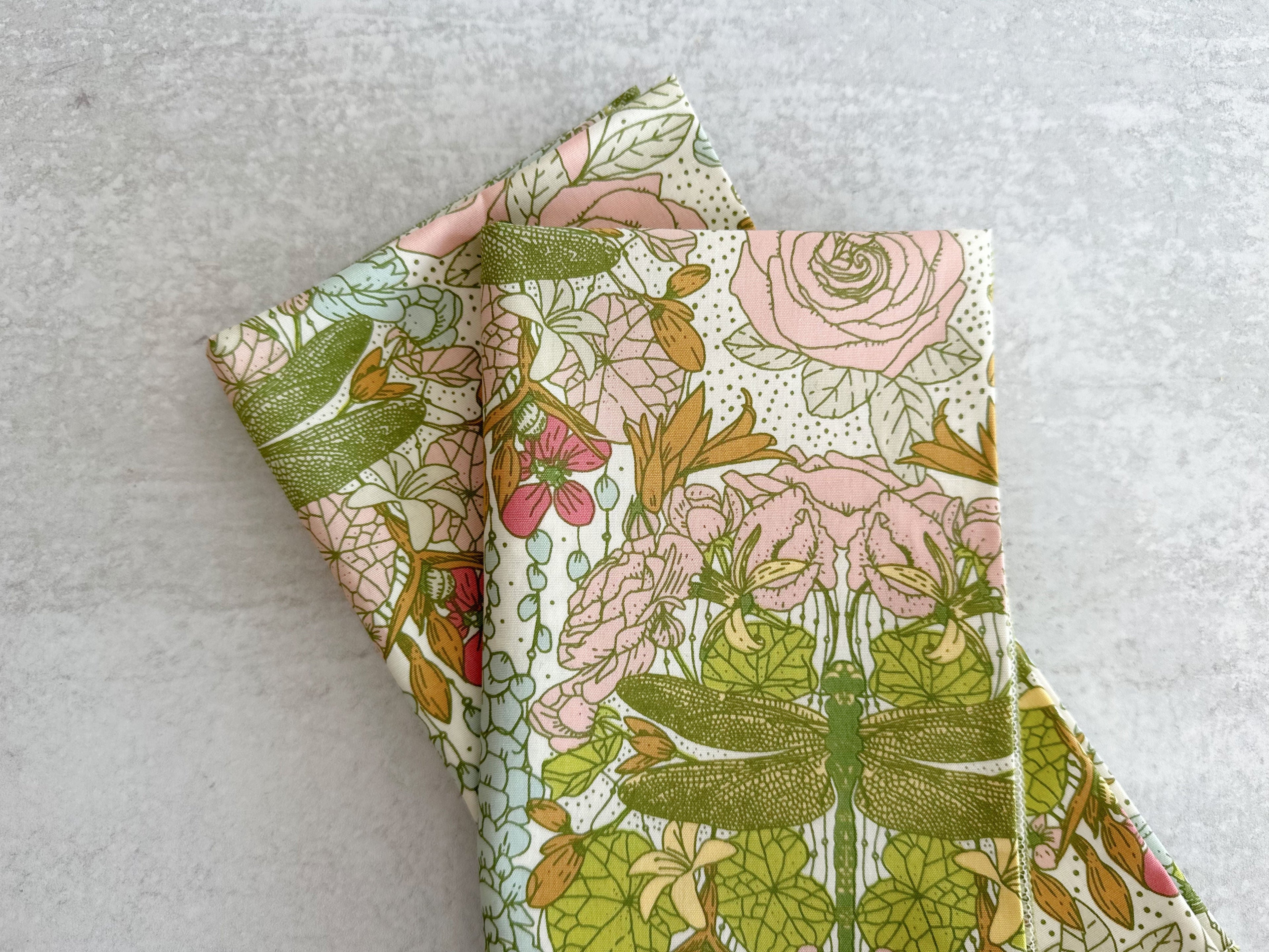 Dragonfly Cloth Cocktail Napkins – Set of 4 Reusable Napkins